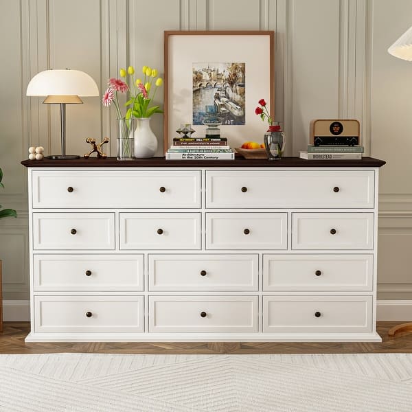 white christmas dresses Oasis 8 Drawers Rustic Dresser in Far West color main image 1
