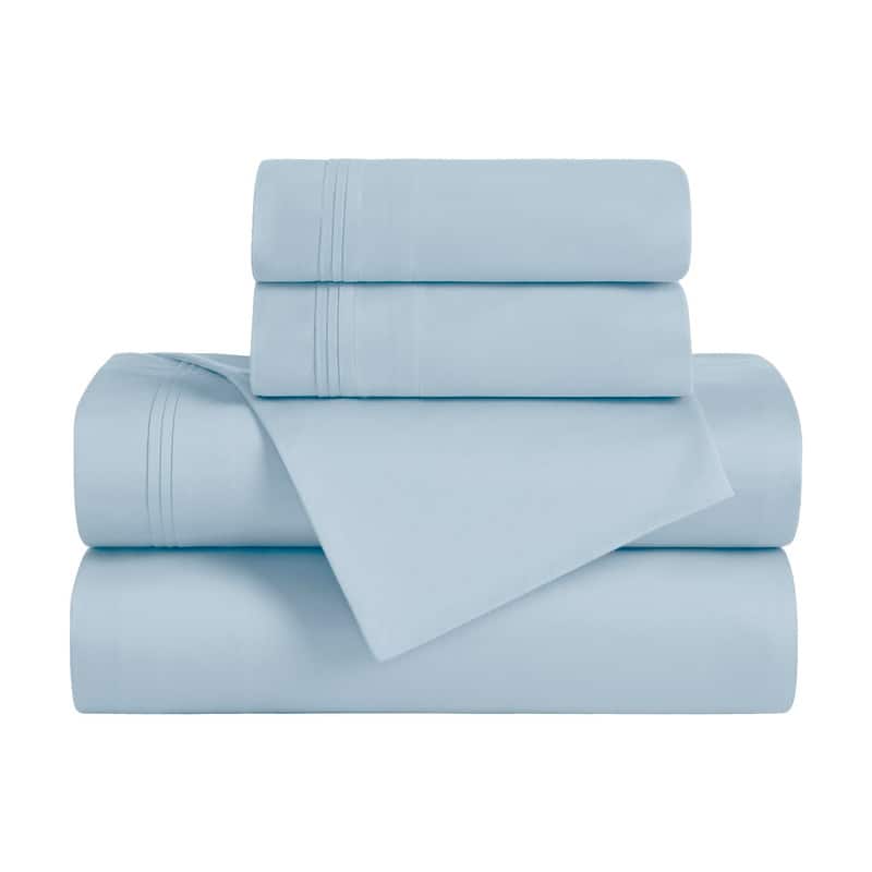 Superior Egyptian Cotton 650 Thread Count Deep Pocket Solid Sheet Set