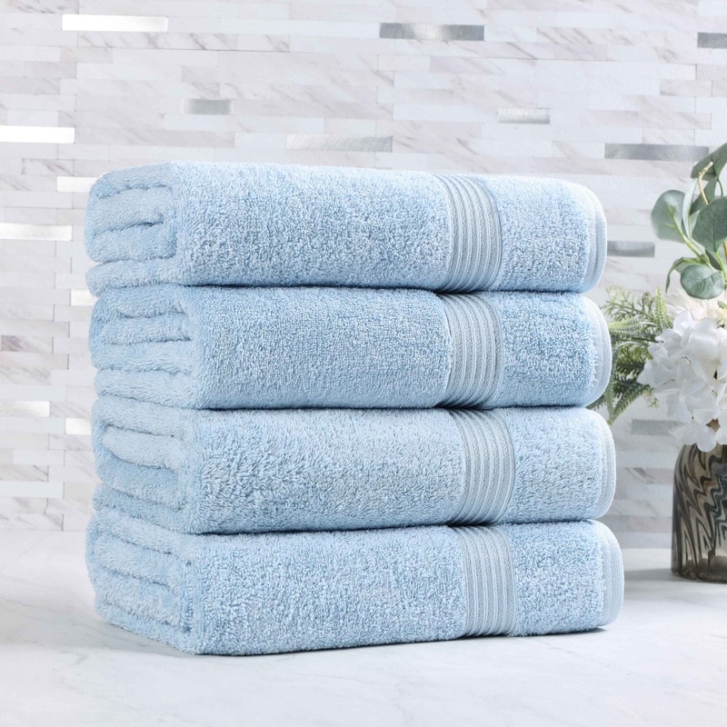 Superior Heritage Egyptian Cotton Absorbent Bath Towel Set of 4