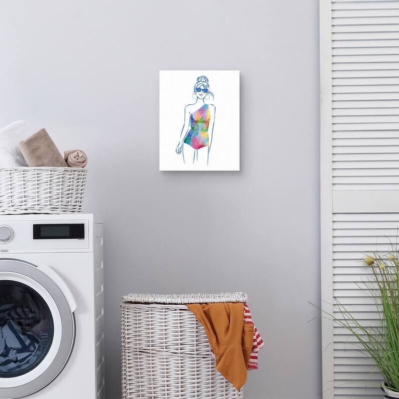 Miami Swim I Canvas Art Print