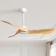 preview thumbnail 50 of 72, Sofucor 52''/60" Large Ceiling Fan without Lights, Remote Control and Reversible Motor Included, Smart Optinal 52"-Remote Control - White with Solid Wood Blades