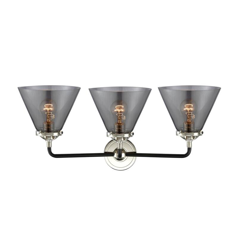 Innovations Lighting Large Cone 3 Light 26" Wide Bathroom Vanity Light