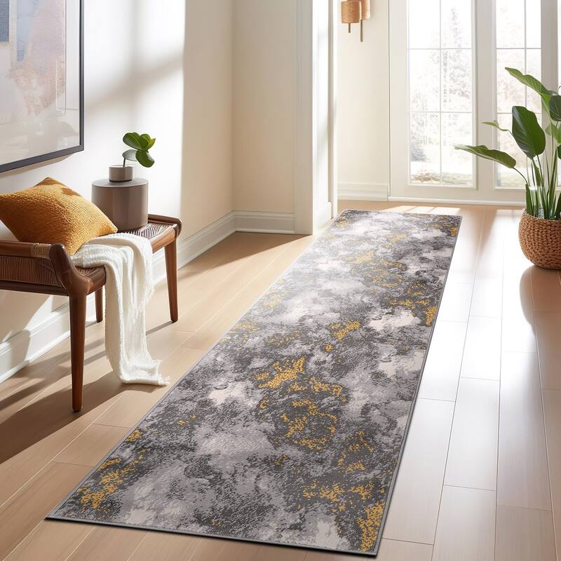 World Rug Gallery Rio Modern Abstract Area Rug
