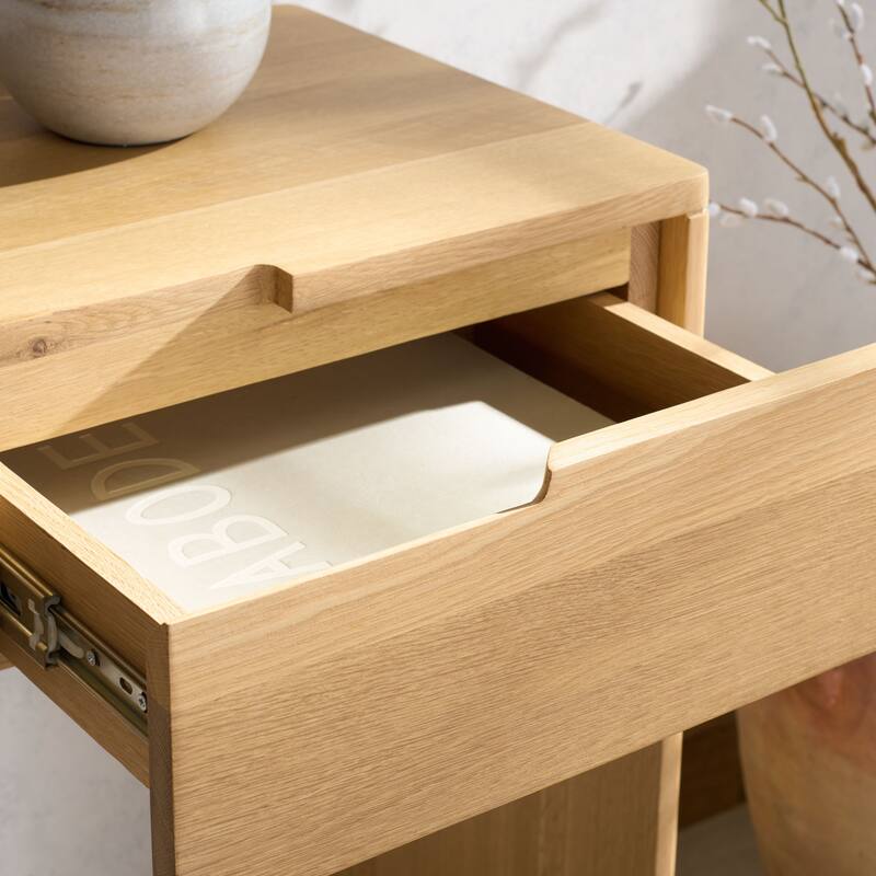 SAFAVIEH Couture Riverside Oak Wood Console Table - 51"W x 16"D x 30"H - Natural Oak