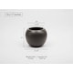 preview thumbnail 8 of 10, Indoor/Outdoor Large Nordic Minimalist Fiberstone Lightweight Round Curve Balloon Ball Tapered Decor Planter Pot - 16, 10 in 17 In. H x 16 In. W x 16 In. L - Charcoal