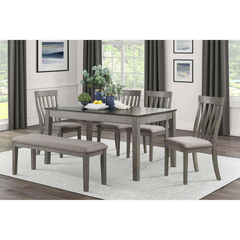 Fabric Upholstered Seat 1pc Bench