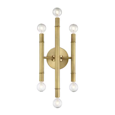 Meridian M90018 6 Light 17" Tall Wall Sconce
