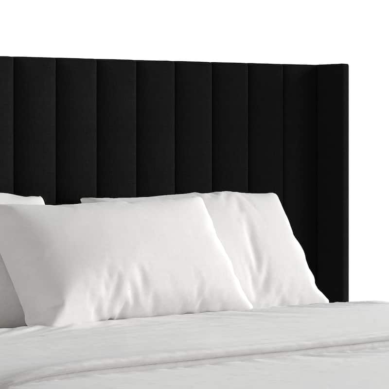 CraftPorch Minimalist Wingback Platform Lift Up Storage Bed
