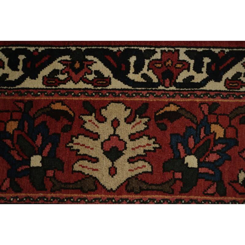 Hand Knotted Oriental 100% Wool Carpet Traditional Garden Design Red Bakhtiari Area Rug - 13' 3'' X 9' 11''
