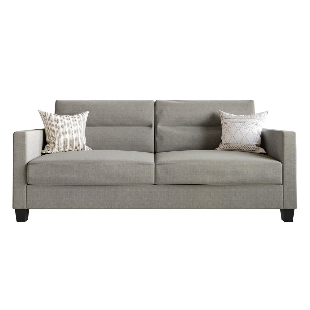 CraftPorch Clean and Minimalist Linen Upholstered Sofa