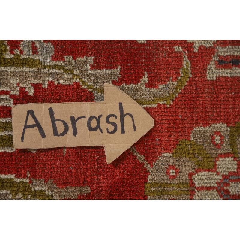 Hand Knotted Oriental 100% Wool Carpet Traditional Floral Red Sultanabad Area Rug - 16' 10'' X 12' 5''