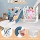 preview thumbnail 5 of 5, 4-in-1 Toddler Slide and Swing Set Indoor Playground