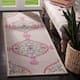 SAFAVIEH Handmade Bellagio Junie Medallion Wool Rug - 2'3" x 7' Runner - Dark Grey