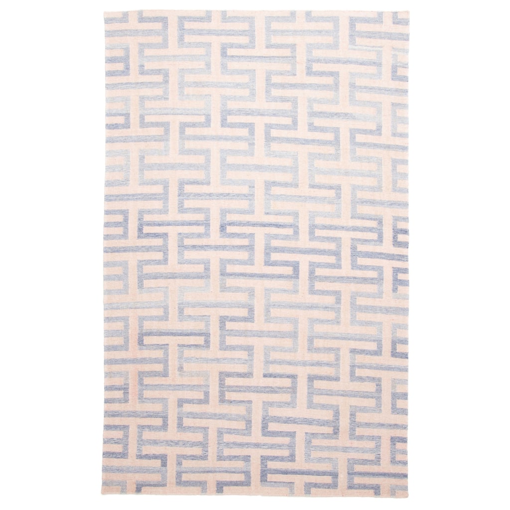 ECARPETGALLERY Flat-Weave Ankara FW Pink Wool Kilim - 5'0 x 8'1