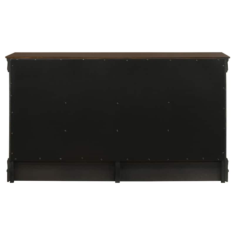 Louis Philippe 6-drawer Dresser Cappuccino