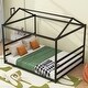 preview thumbnail 2 of 11, Metal House Shape Platform Bed, Black, Queen