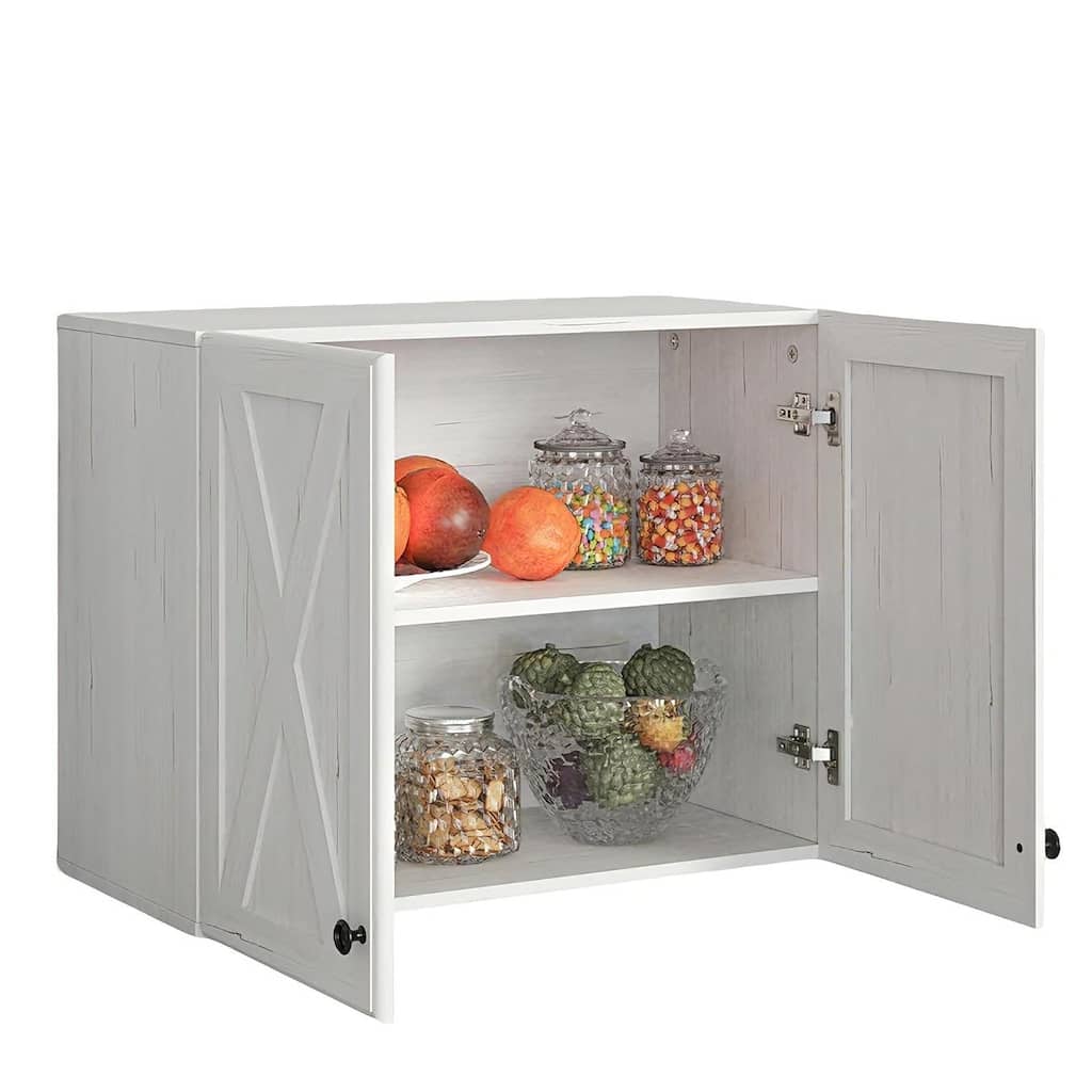 Farmhouse Wall-Mounted Storage Cabinet for Kitchen or Laundry