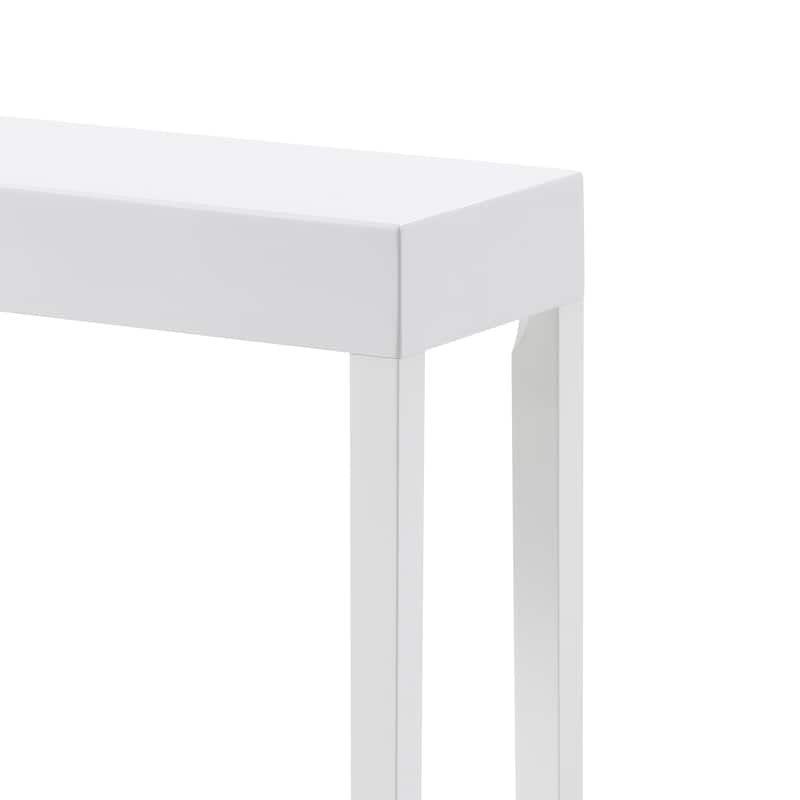 31" Classic Modern White Wooden Console Table - 31" L x 11" W x 31" H