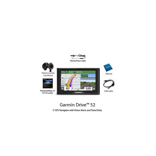 Garmin Drive 52 Inch Resistive Touchscreen GPS Navigation - 26478453