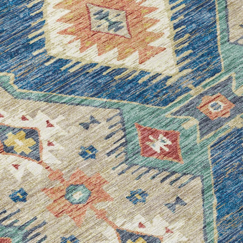 Machine Washable Indoor/Outdoor Southwest Global Chantille Rug