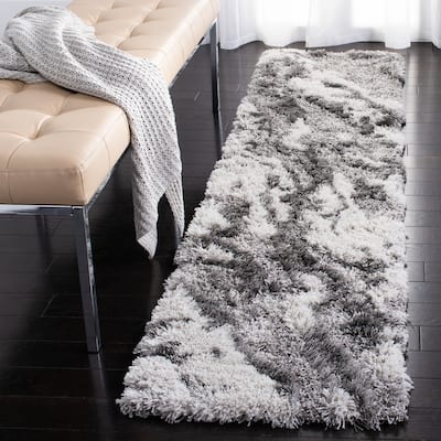 SAFAVIEH Horizon Shag Mukades Abstract 2.5-inch Thick Rug