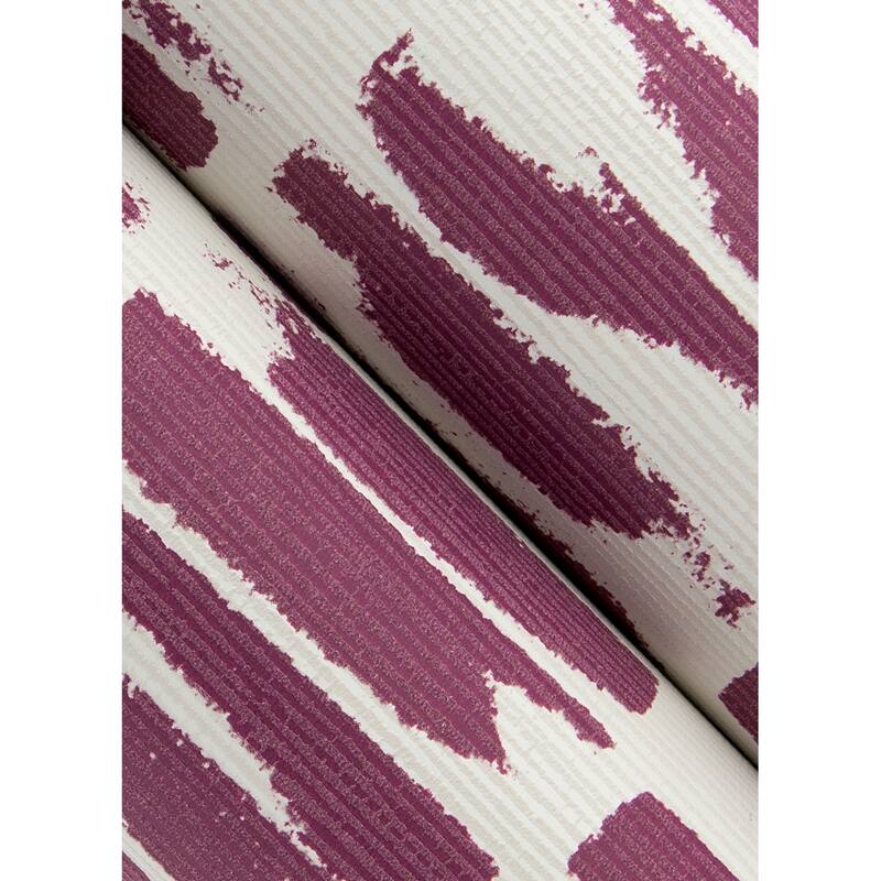 A-Street Prints Myrtle Purple Abstract Stripe Wallpaper