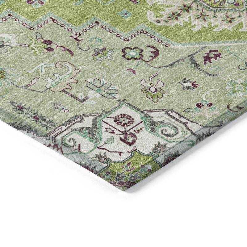 HomeRoots Oriental Traditional Rectangle Outdoor Rug
