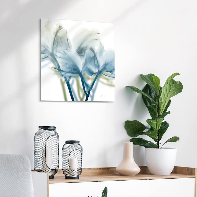 "Unfocused Beauty 3" Frameless Free Floating Tempered Glass Panel Graphic Wall Art