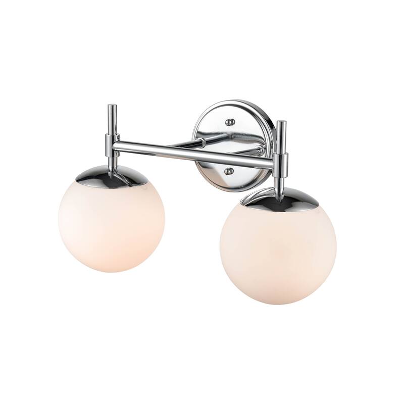929 Lighting 2 Light Bathroom Vanity Fixture with Opal Glass Shades