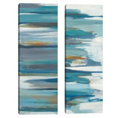Rhythmic Blues I, II Canvas Art Prints