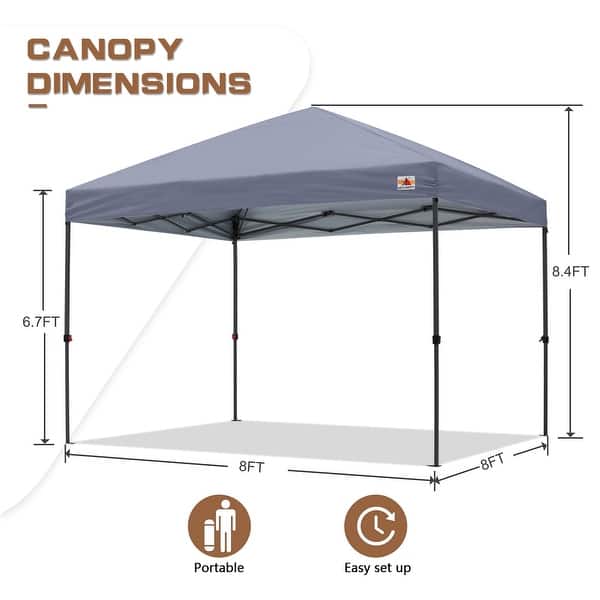 dimension image slide 24 of 26, ABCCANOPY Durable Easy Pop up Canopy Tent Outdoor canopy tent