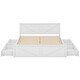 preview thumbnail 14 of 33, Wooden Storage Platform Bed with 4 Drawers & Support Legs
