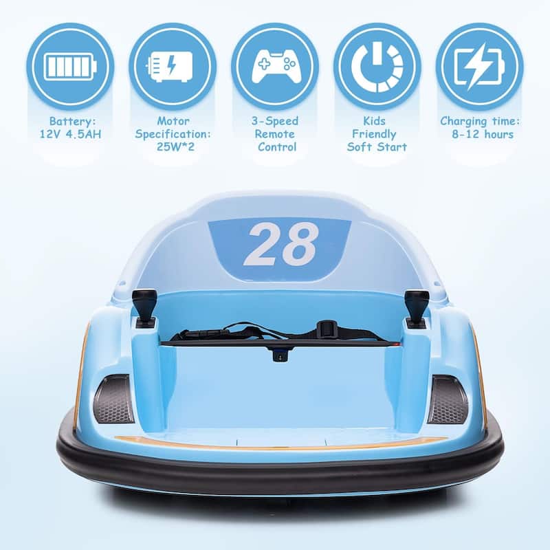 12V Kids Ride On Bumper Car Toddlers Electric Bumping Car