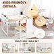 preview thumbnail 4 of 8, Kids Art Table and 2 Chairs,Toddler Craft and Play Wood Activity Table