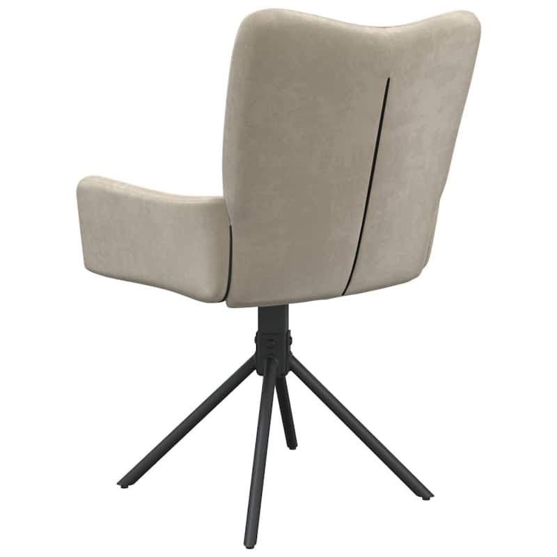 vidaXL Swivel Dining Chairs 2 Pcs Upholstered Accent Leisure Side Chair Velvet - 21.7" x 22" x 33.7"