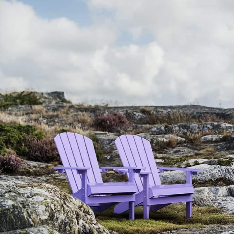 WINSOON All Weather HIPS Outdoor Plastic Adirondack Chair