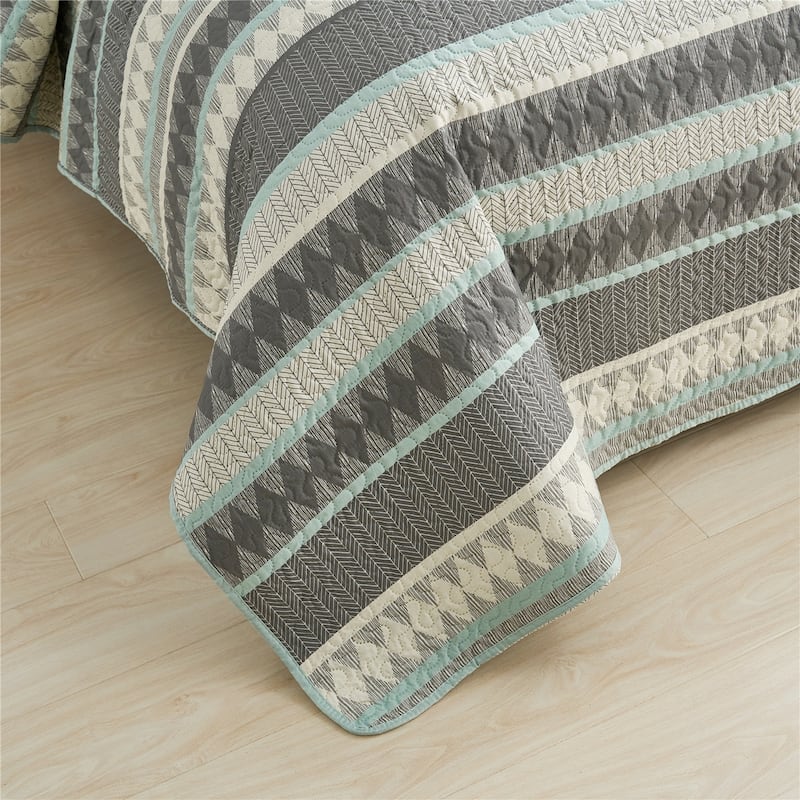 Coastal Beach Theme Coverlet Set Lightweight Bedding Cover