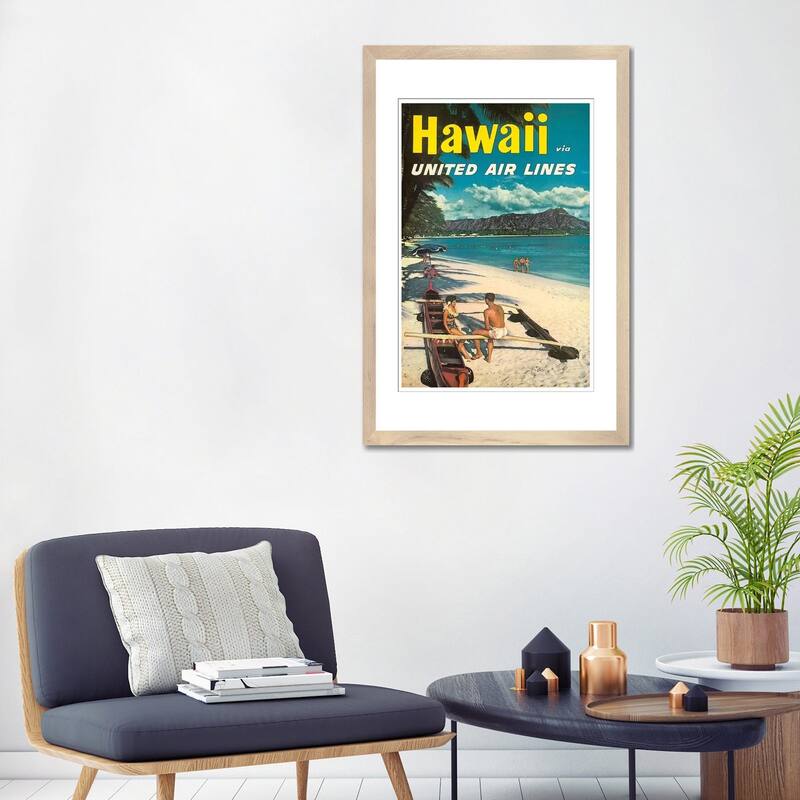 iCanvas "Hawaii - United Airlines" by Unknown Artist