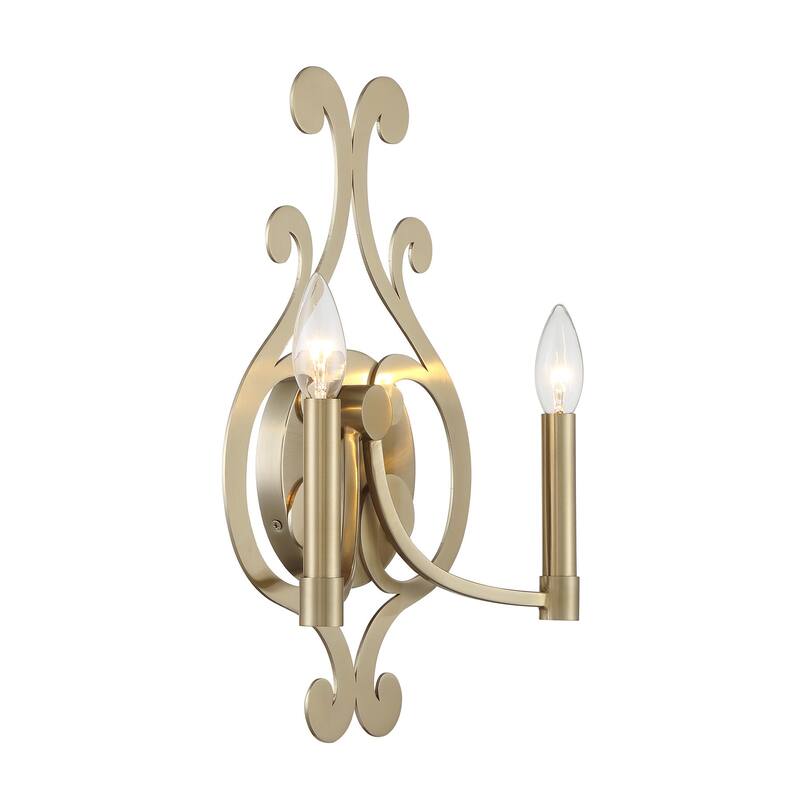 Savoy House 9-6094-2 Lombard 2 Light 17" Tall Bathroom Sconce
