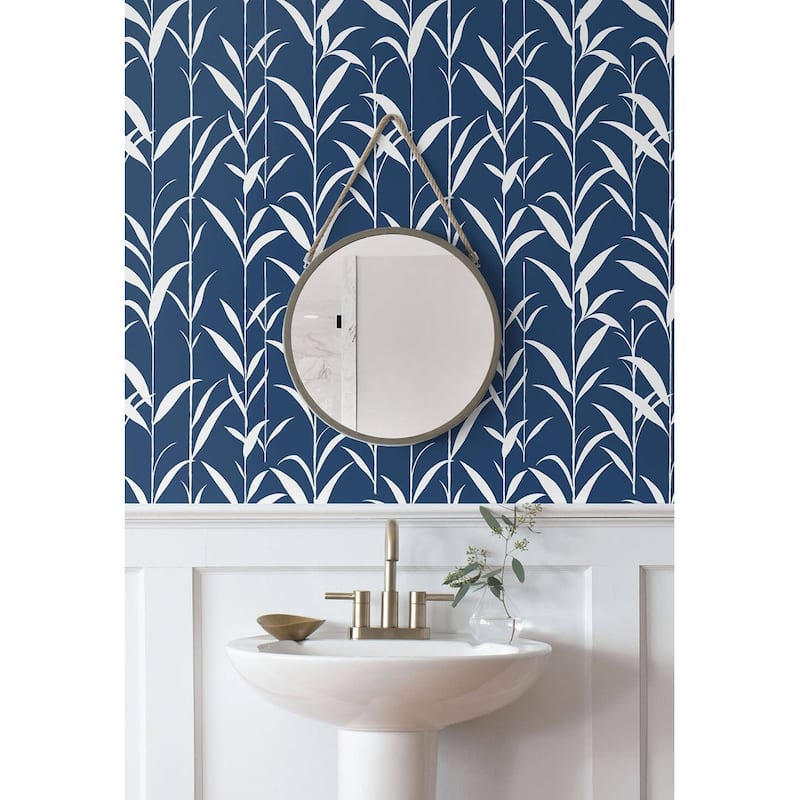 NextWall Bamboo Leaves Peel and Stick Wallpaper