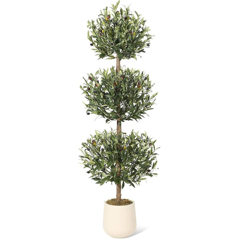 5FT Tall Artificial Olive Tree for Home Office Decor