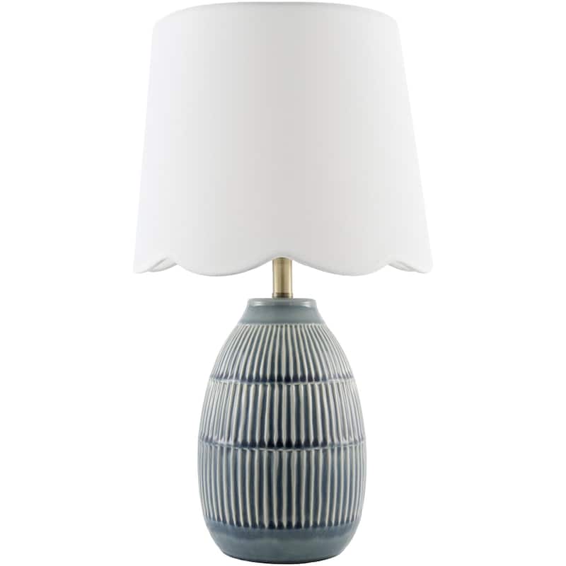 Livabliss Soleny Traditional Accent Table Lamp - Blue