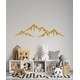 preview thumbnail 15 of 15, Mountains Wall Decal Nursery Decor. 7 tall x 22 wide inches - Gold