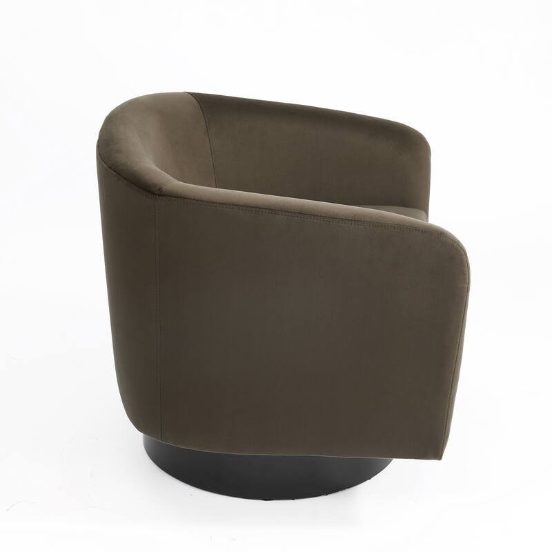 Modern Upholstered 360 degree Swivel Accent Arm Chair