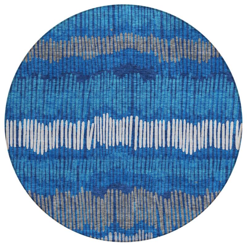 HomeRoots Striped Transitional Rectangle Outdoor Rug