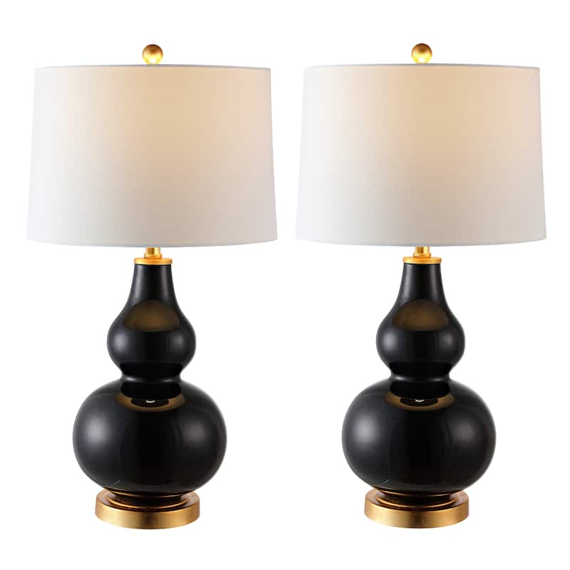 SAFAVIEH Lighting Karlen Gourd Table Lamp (Set of 2) - 15x15x28.5