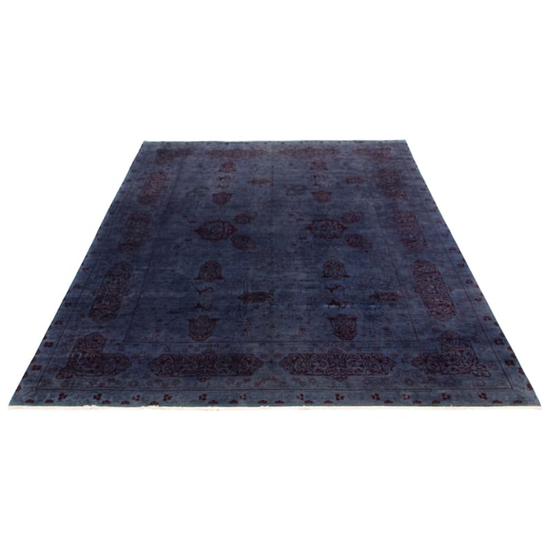 ECARPETGALLERY Hand-knotted Vibrance Light Denim Blue Wool Rug - 9'0 x 11'7