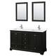 Option Dark Espresso / White Cultured Marble Top /