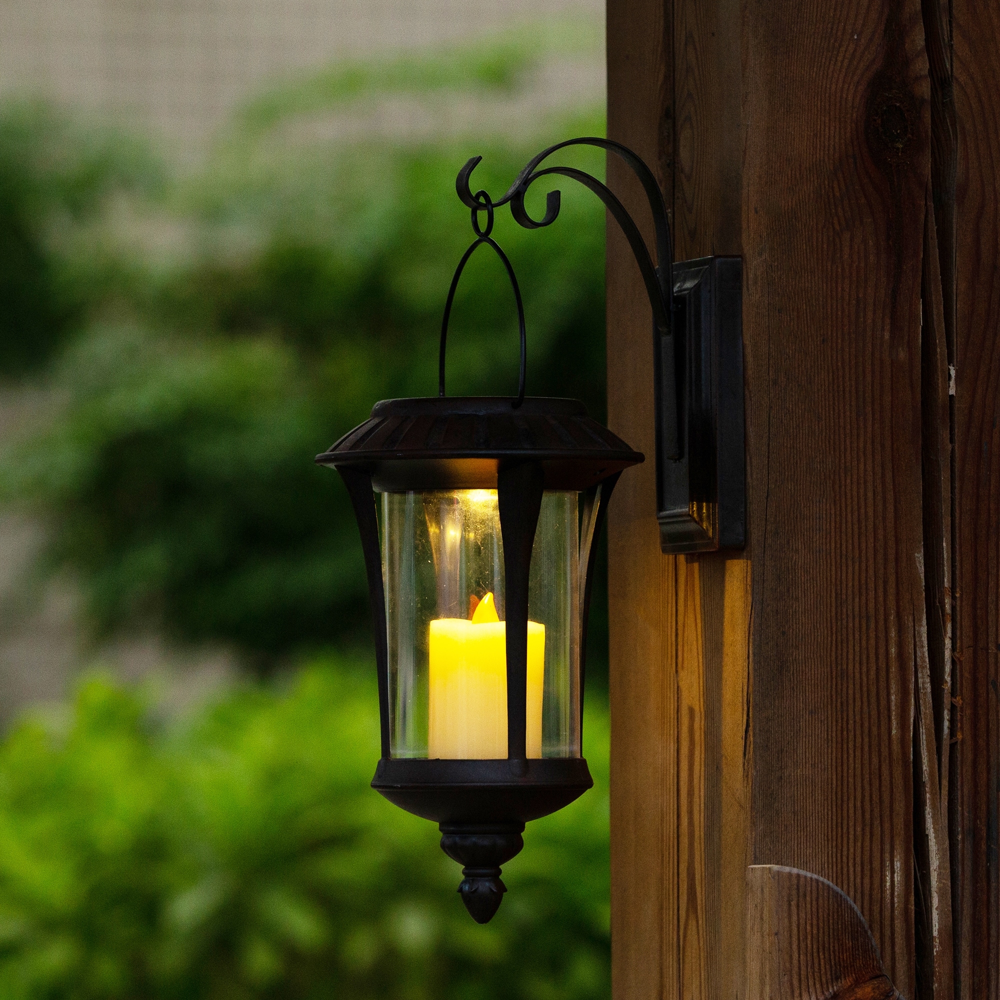 Grayton Hanging Solar Powered Outdoor Wall Light Sconce by Havenside Home