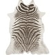 preview thumbnail 39 of 48, Erin Gates by Momeni Acadia Animal Print Faux Hide Area Rug Zebra Grey - Hide-Shaped